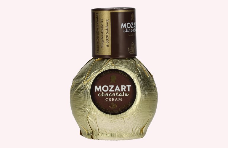 Mozart Chocolate Cream Gold Sahnelikör 17% Vol. 0,05l