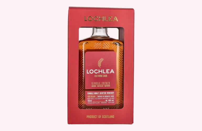 Lochlea RED WINE CASK Single Estate Single Malt Scotch Whisky Release 2025 46% Vol. 0,7l in geschenkverpakking