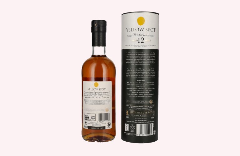 Yellow Spot 12 Years Old Single Pot Still Irish Whiskey 46% Vol. 0,7l in geschenkverpakking