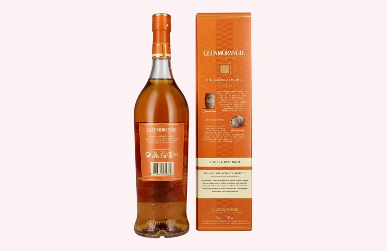 Glenmorangie The ELEMENTA 14 Years Old New Charred Oak Cask Finish 43% Vol. 1l in geschenkverpakking