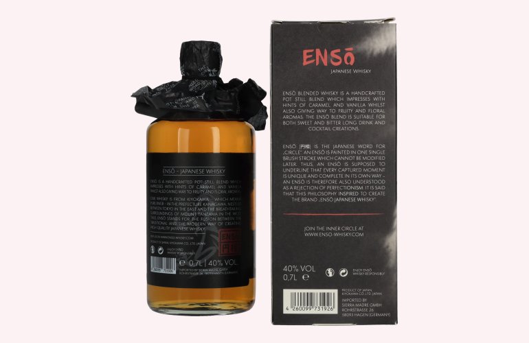 Ensō Japanese Whisky 40% Vol. 0,7l in geschenkverpakking