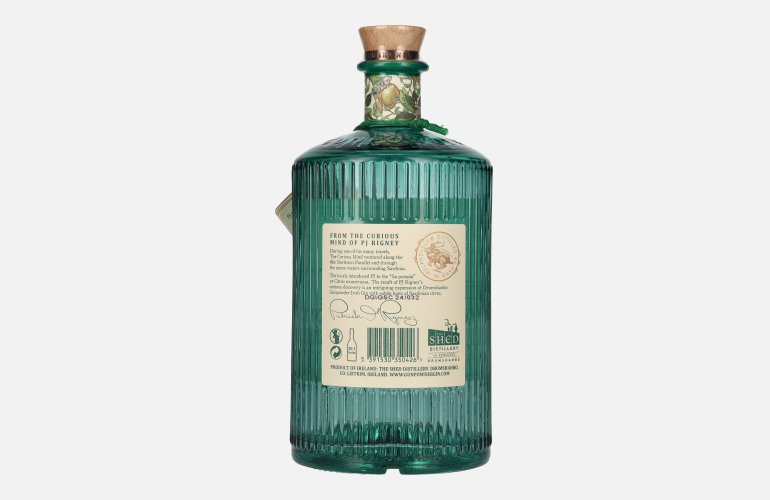 Drumshanbo Gunpowder Irish Gin with Sardinian Citrus 43% Vol. 0,7l en boîte cadeau avec Verre
