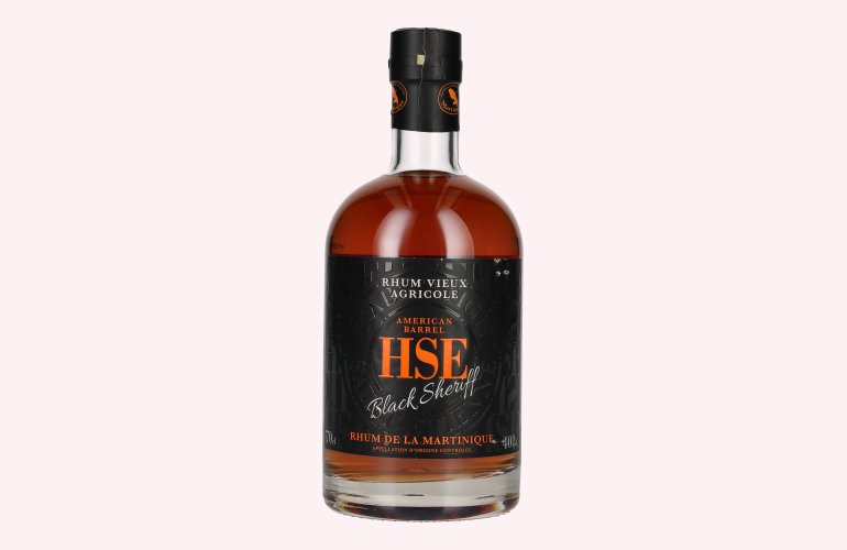 HSE Rhum Vieux Agricole BLACK SHERIFF American Barrel 40% Vol. 0,7l