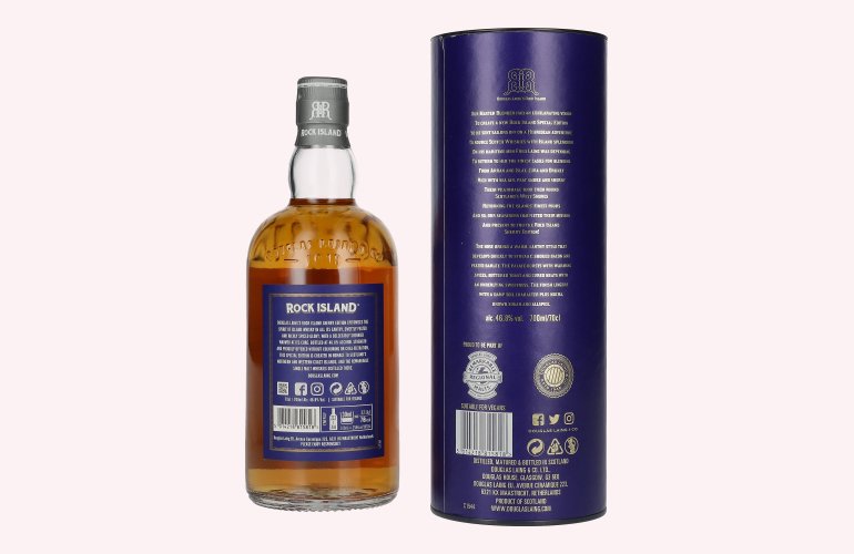 Douglas Laing ROCK ISLAND Sherry Edition Small Batch Blended Malt 46,8% Vol. 0,7l in Geschenkbox