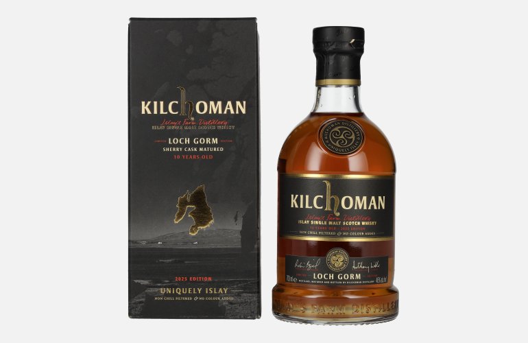 Kilchoman 10 Years Old LOCH GORM Limited Edition 2025 46% Vol. 0,7l in geschenkverpakking