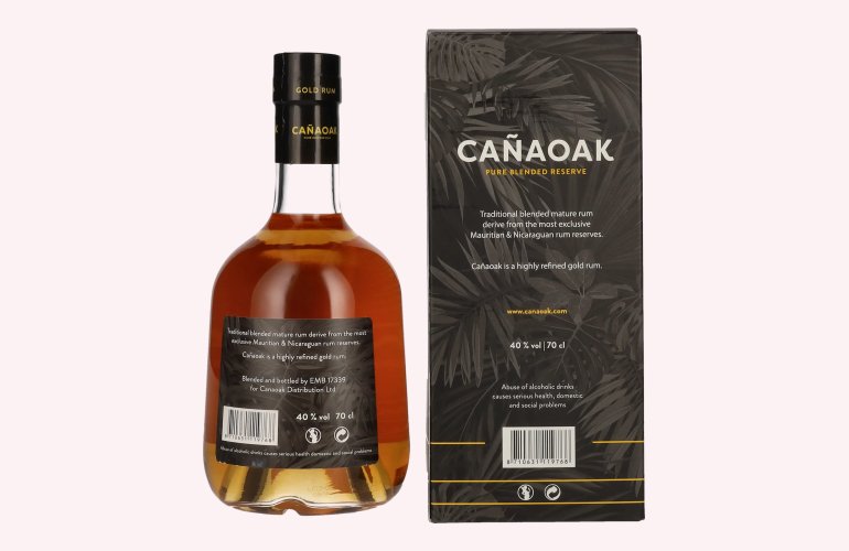 Cañaoak Pure Blended Reserve Rum Managua Edition 40% Vol. 0,7l in geschenkverpakking