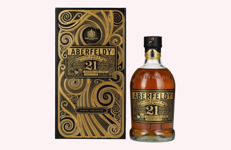 Aberfeldy 21 Years Old Highland Single Malt MADEIRA CASK FINISH 40% Vol. 0,7l en boîte cadeau