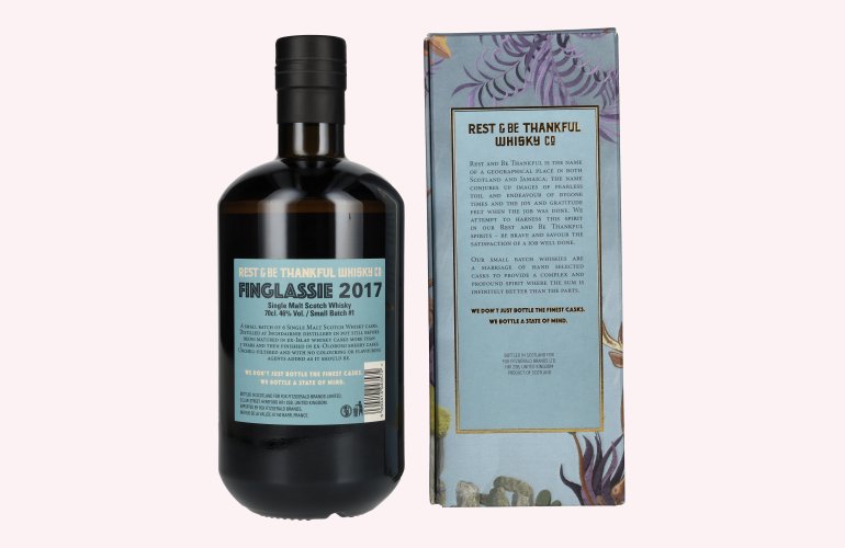 Rest & Be Thankful Finglassie 5 Years Old Single Malt 2017 46% Vol. 0,7l in Geschenkbox