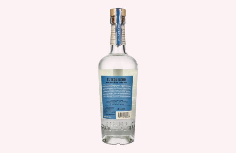 El Tequileño Platinum Blanco 100% Agave 40% Vol. 0,7l