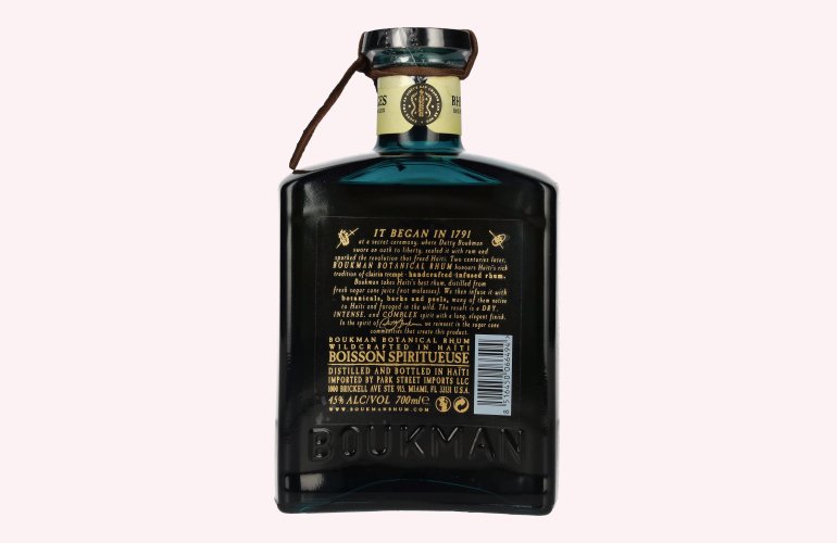 Boukman Botanical Rhum 45% Vol. 0,7l