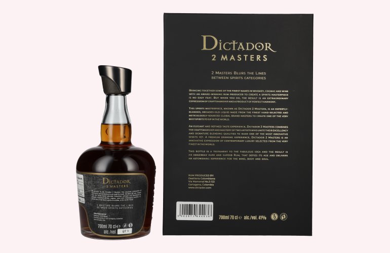 Dictador 2 MASTERS 1978 39 Years Old Hardy Finish 41% Vol. 0,7l in Giftbox