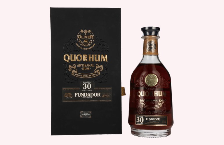 Ron Quorhum 30 Aniversario FUNDADOR Cask Strength Limited Edition 54,3% Vol. 0,7l in Geschenkbox