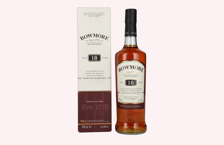 Bowmore 18 Years Old Islay Single Malt Scotch Whisky 43% Vol. 0,7l in Giftbox