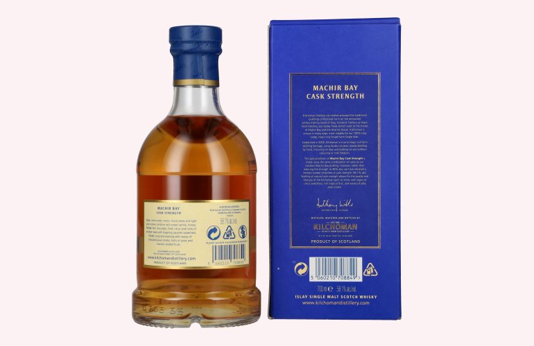 Kilchoman MACHIR BAY Cask Strength Islay Single Malt Scotch Whisky Edition 2025 58,1% Vol. 0,7l en boîte cadeau