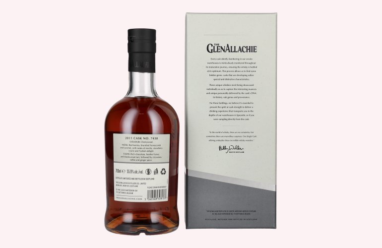 The GlenAllachie 12 Years Old RUBY PORT PIPE 2011 55,9% Vol. 0,7l in Geschenkbox