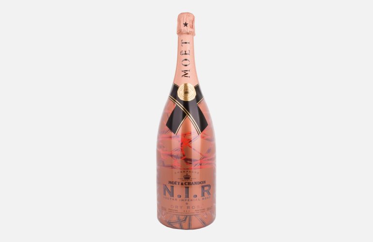 Moët & Chandon N.I.R. Nectar Imperial Rosé Dry Luminous Edition 12% Vol. 3l in Holzkiste