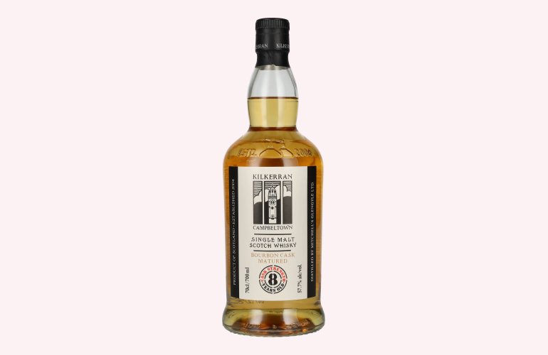Kilkerran Glengyle Distillery 8 Years Old Campbeltown Single Malt Bourbon Cask Matured 57,7% Vol. 0,7l