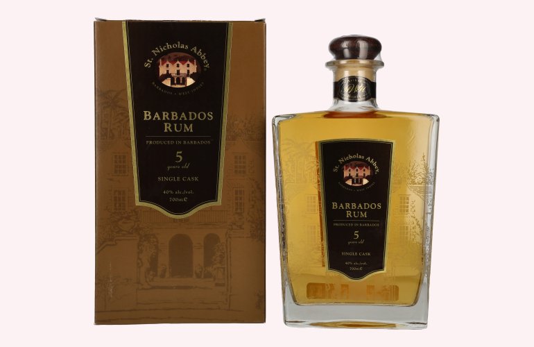 St. Nicholas Abbey Barbados Rum 5 Years Old Single Cask 40% Vol. 0,7l en boîte cadeau