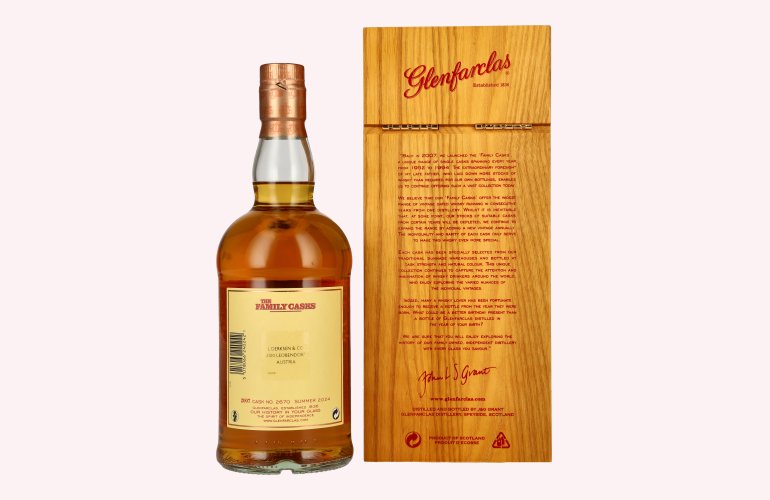 Glenfarclas THE FAMILY CASKS Single Cask SUMMER 2024 Refill Sherry Butt #2670 2007 59,9% Vol. 0,7l in Holzkiste