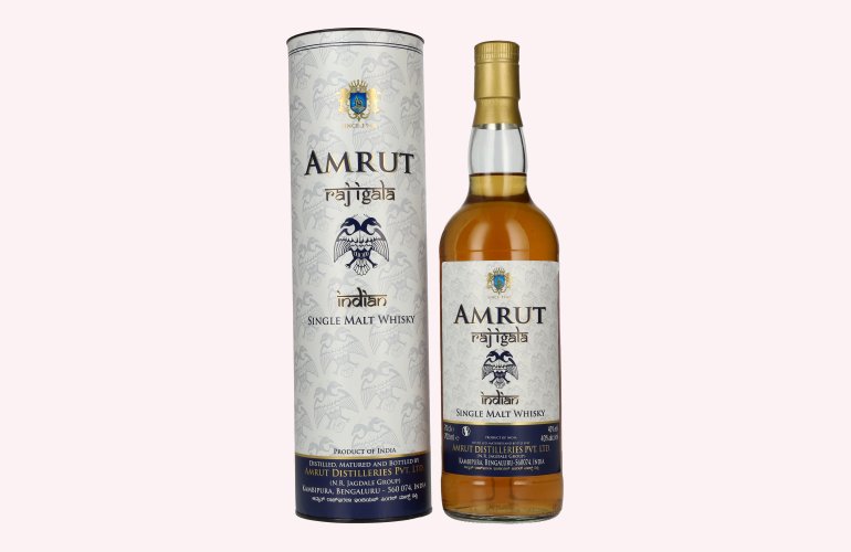 Amrut RAJ IGALA Indian Single Malt Whisky 40% Vol. 0,7l in Geschenkbox
