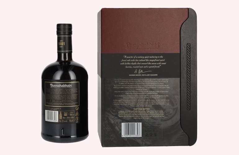 Bunnahabhain 25 Years Old Islay Single Malt Scotch Whisky 46,3% Vol. 0,7l en boîte cadeau