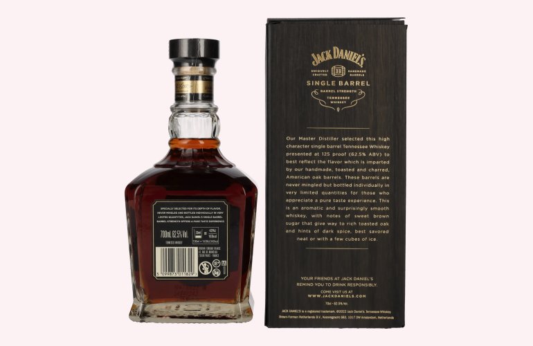 Jack Daniel's Select Single Barrel Barrel Strength Tennessee Whiskey 62,5% Vol. 0,7l in Giftbox