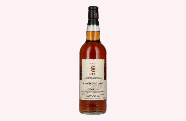 Signatory Vintage 100 Proof Edition LINKWOOD 14 Years Old Single Malt #72 2011 57,1% Vol. 0,7l