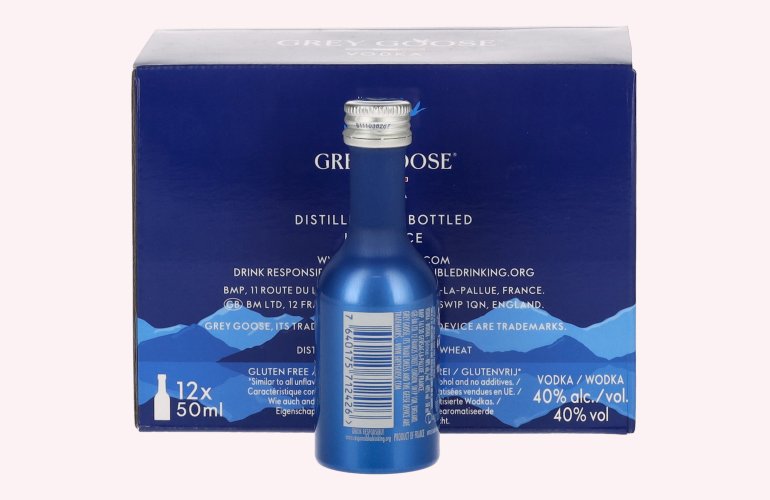 Grey Goose Vodka 40% Vol. 12x0,05l Alu