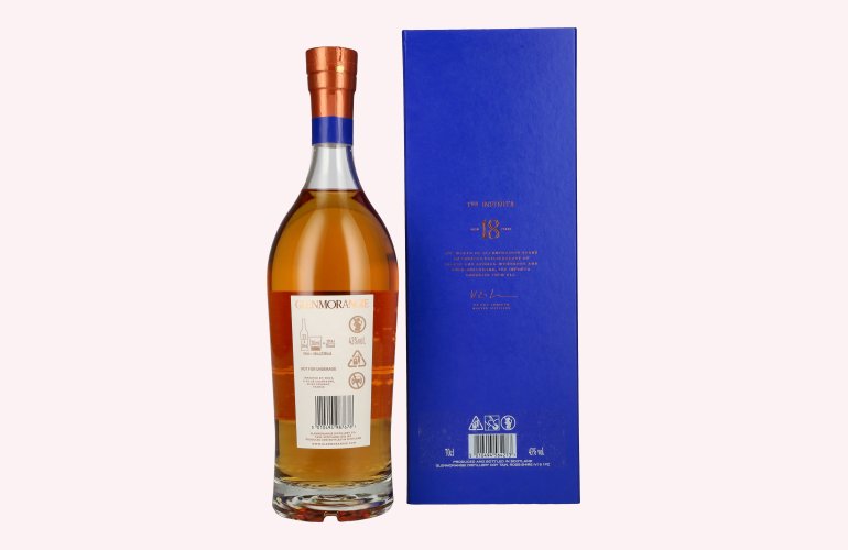 Glenmorangie 18 Years Old THE INFINITA Highland Single Malt BRAUN 43% Vol. 0,7l in geschenkverpakking
