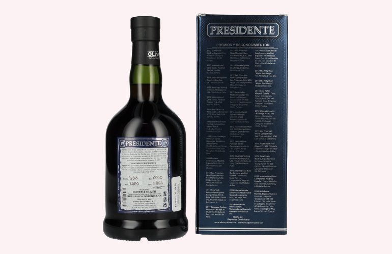 Presidente Marti 19 Sistema Solera 40% Vol. 0,7l in geschenkverpakking