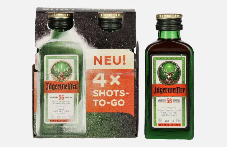 Jägermeister 35% Vol. 4x0,02l