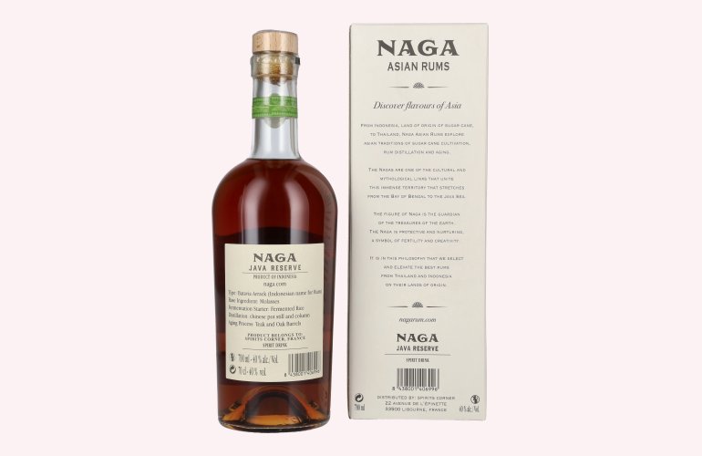 Naga JAVA RESERVE Double Cask Aged 40% Vol. 0,7l in Geschenkbox