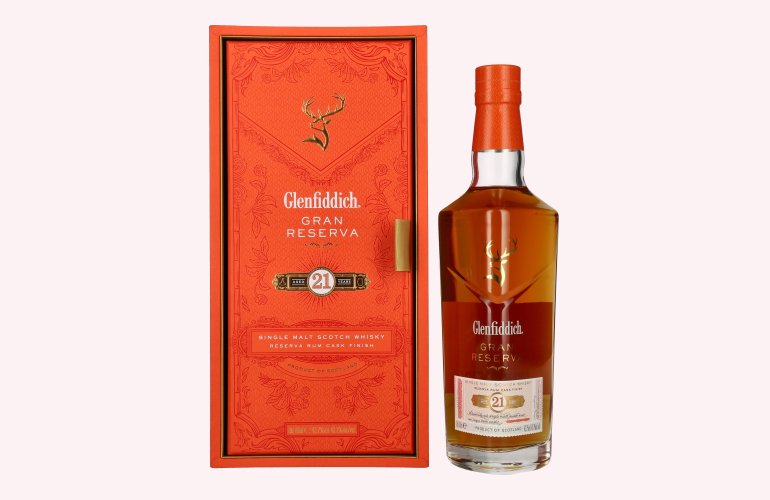 Glenfiddich 21 Years Old GRAN RESERVA Rum Cask Finish 43,2% Vol. 0,7l in Giftbox