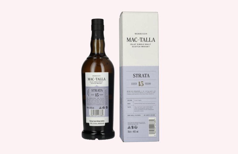 Mac-Talla Morrison 15 Years Old STRATA Islay Single Malt Whisky 46% Vol. 0,7l en boîte cadeau