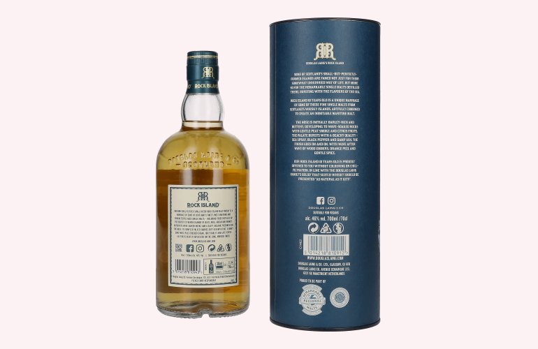 Douglas Laing ROCK ISLAND 10 Years Old Blended Malt 46% Vol. 0,7l in Geschenkbox