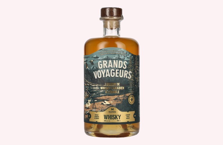 Grands Voyageurs Liqueur de Whisky Canadien À L'Érable 30% Vol. 0,7l