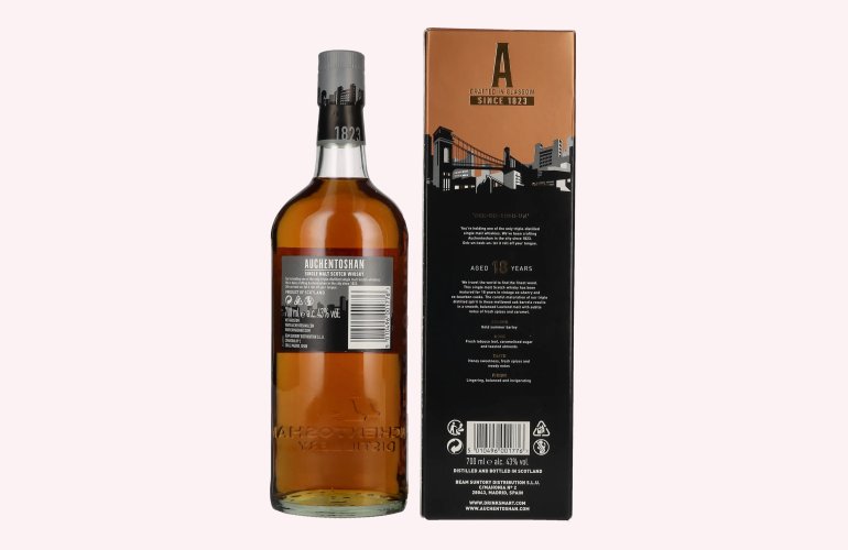 Auchentoshan 18 Years Old Single Malt Vivid and Indulgent 43% Vol. 0,7l en boîte cadeau