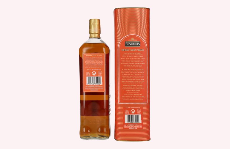 Bushmills 10 Years Old Single Malt Irish Whiskey SHERRY CASK Finish 46% Vol. 1l in Giftbox