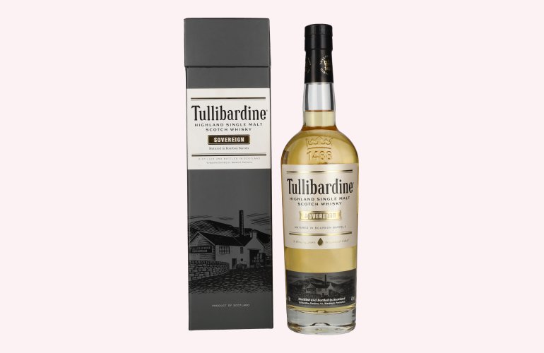 Tullibardine SOVEREIGN Highland Single Malt Scotch Whisky 43% Vol. 0,7l en boîte cadeau