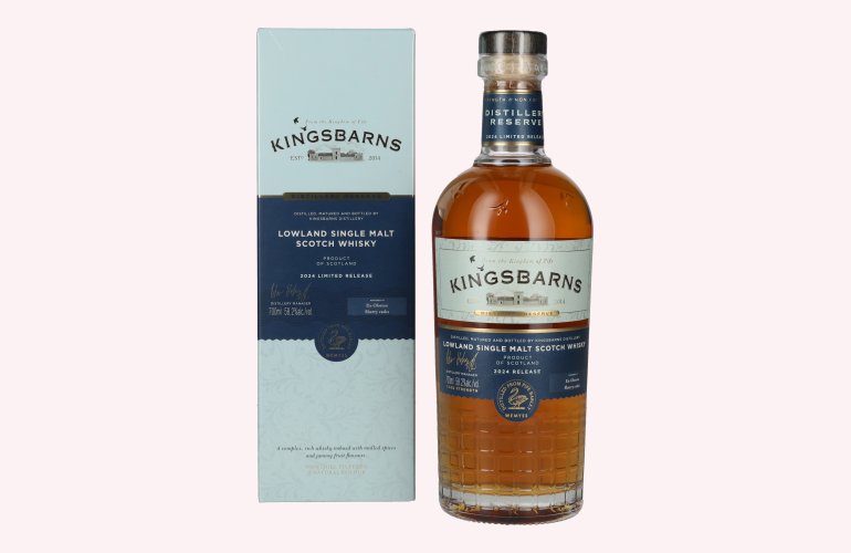 Kingsbarns DISTILLERY RESERVE Ex Oloroso Sherry Cask Scotch Whisky 2024 58,2% Vol. 0,7l in Geschenkbox