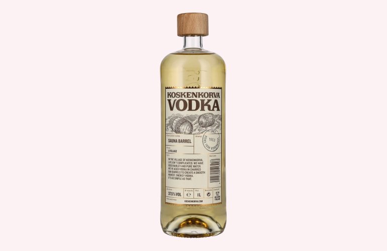 Koskenkorva Vodka SAUNA BARREL 37,5% Vol. 1l