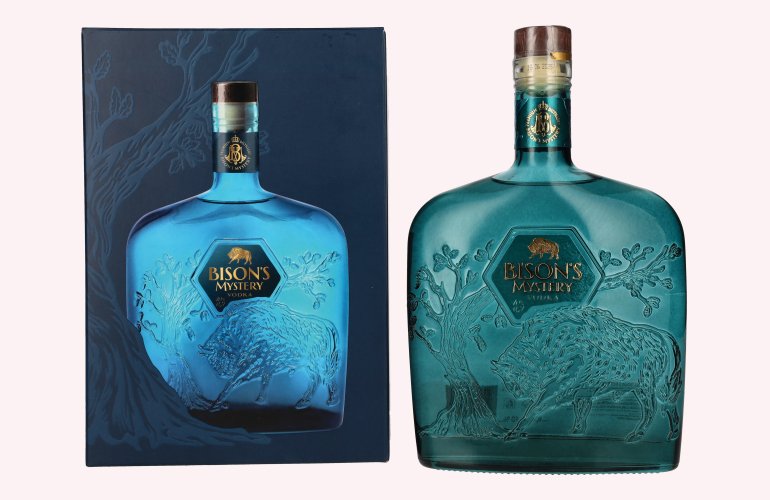 Bison's Mystery Vodka 40% Vol. 0,7l en boîte cadeau