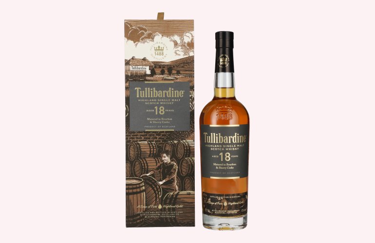 Tullibardine 18 Years Old Highland Single Malt Scotch Whisky 43% Vol. 0,7l en boîte cadeau