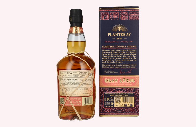 Planteray Rum GUATEMALA & BÉLIZE Gran Añejo 42% Vol. 0,7l in geschenkverpakking