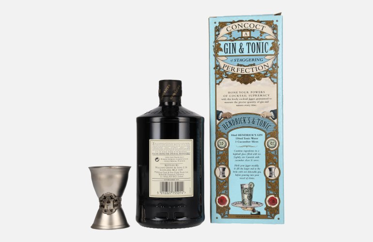 Hendrick's Gin 41,4% Vol. 0,7l in Giftbox with Messbecher