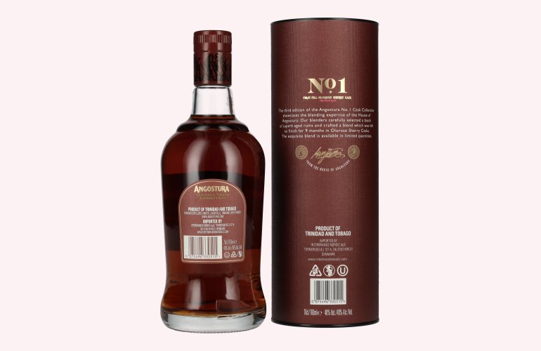 Angostura No. 1 CASK COLLECTION First Fill Oloroso Sherry Cask Premium Rum 40% Vol. 0,7l in geschenkverpakking