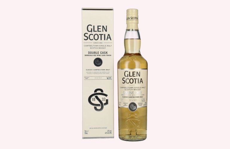 Glen Scotia DOUBLE CASK Bordeaux Red Wine Cask Single Malt Scotch Whisky 46% Vol. 0,7l in geschenkverpakking