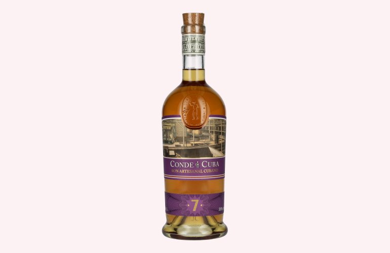 Conde de Cuba 7 Ron Artesanal Cubano 38% Vol. 0,7l