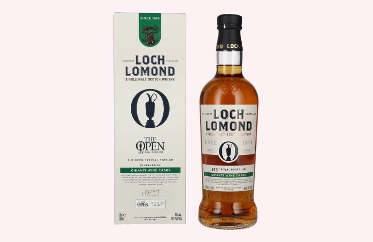 Loch Lomond THE OPEN SPECIAL EDITION Chianti Wine Casks Single Malt 2025 46% Vol. 0,7l in geschenkverpakking