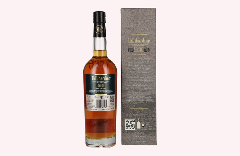 Tullibardine 500 Sherry Finish Highland Single Malt Scotch Whisky 43% Vol. 0,7l en boîte cadeau